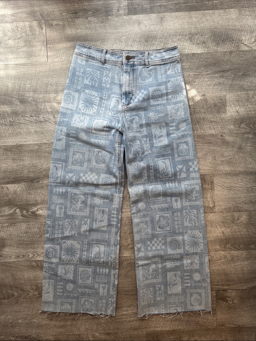 Rip curl printed jeans